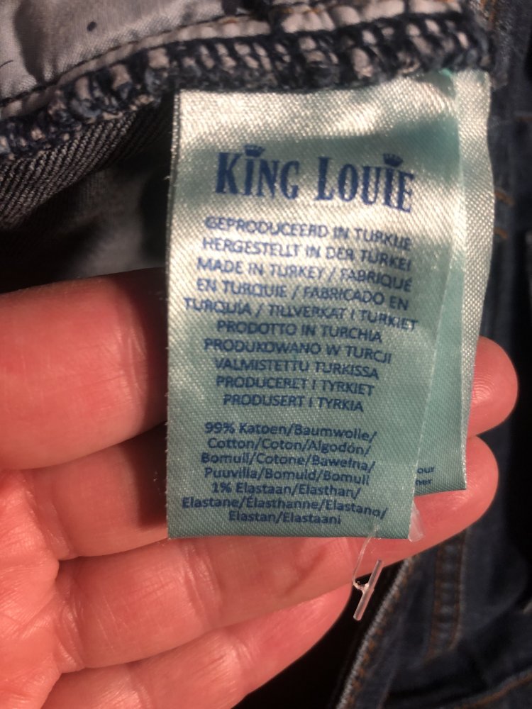 Matrosen-Denim-Hose in Tintenblau
