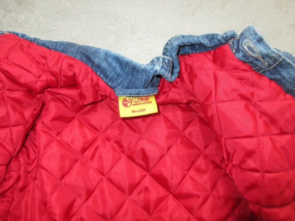   NEU mit ETIKETT * Niedlich * Baby * BOY oder auch GIRL * Unisex * Klassische * 3D Bären- Applikation * Winter * Jeans * Jacke 