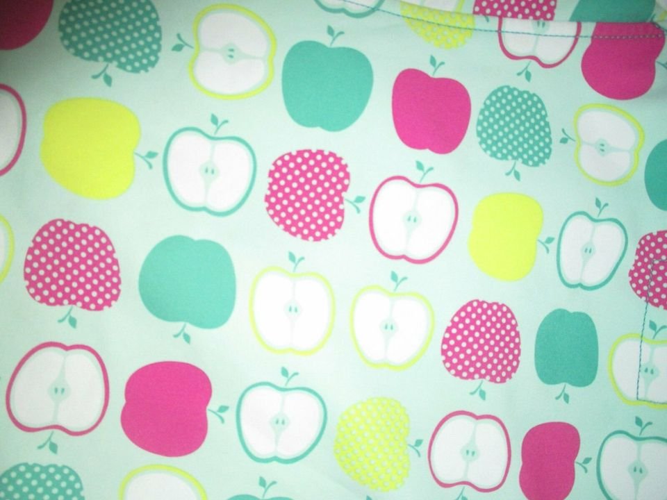 NEUw * Mädchen * Girls * 70er Jahre * Retro Style * Apfel- Print * wasserabweisende * Zipper * Kapuzen * Jacke 