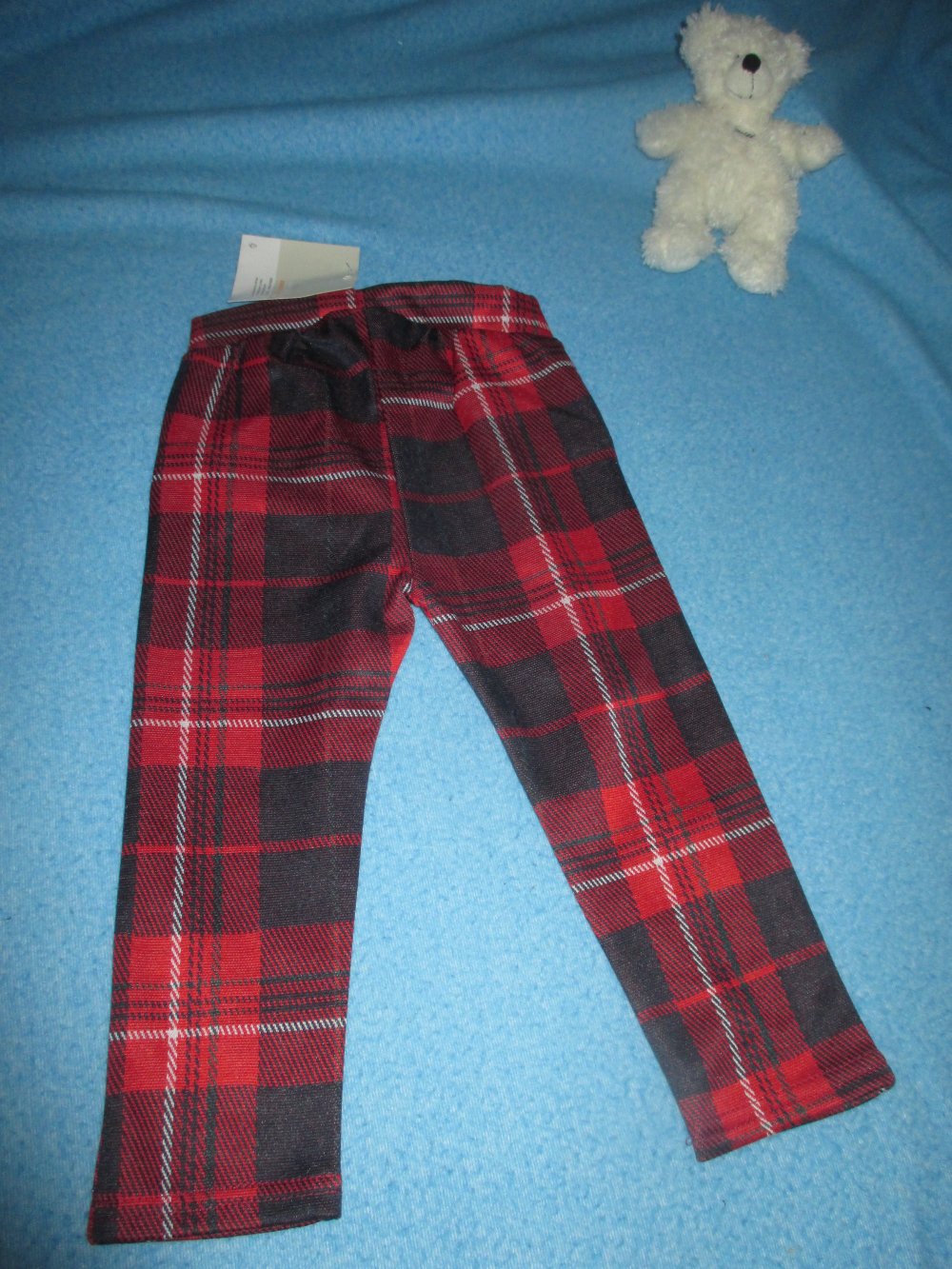 NEU mit ETIKETT * Baby * GIRL * Tartan * Karo * Glitzer * Stretch * Schlupf * Hose * Legging * Jegging 