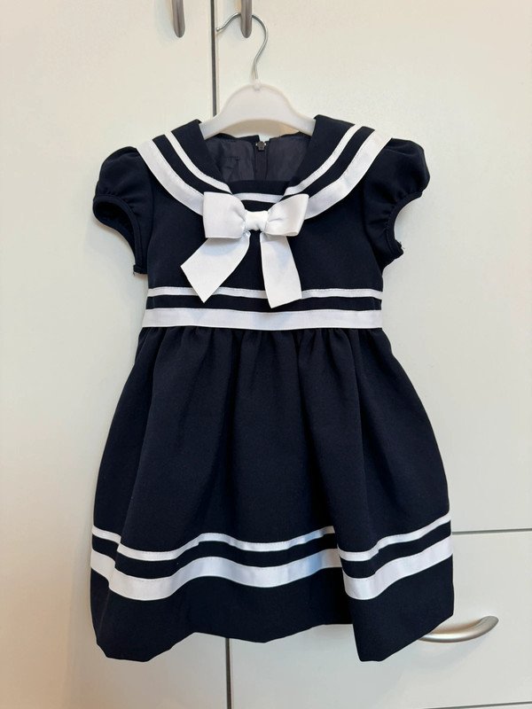 NEU * Baby- Girls * Mädchen * Marine * Matrosen * Sailor * Martim * Schleifen * Kleid mit Höschen 