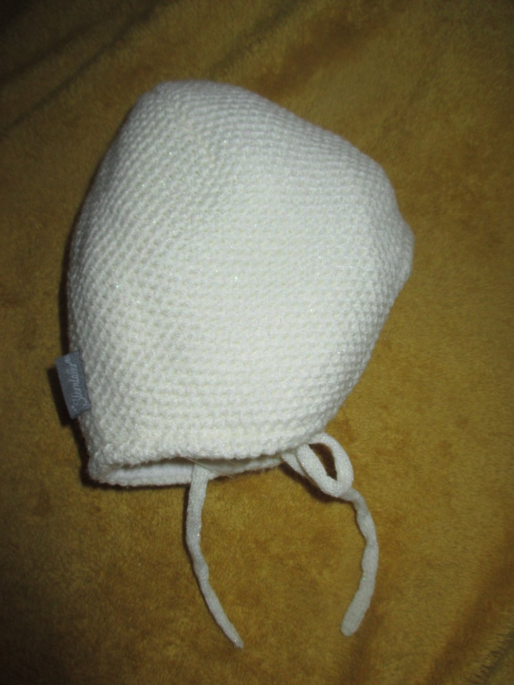 NEU * Baby * Girl * 3D Blumen * Blüten * Perlen * Lurex- Glitzer * Feinstrick * Wolle * Beanie * Mütze 