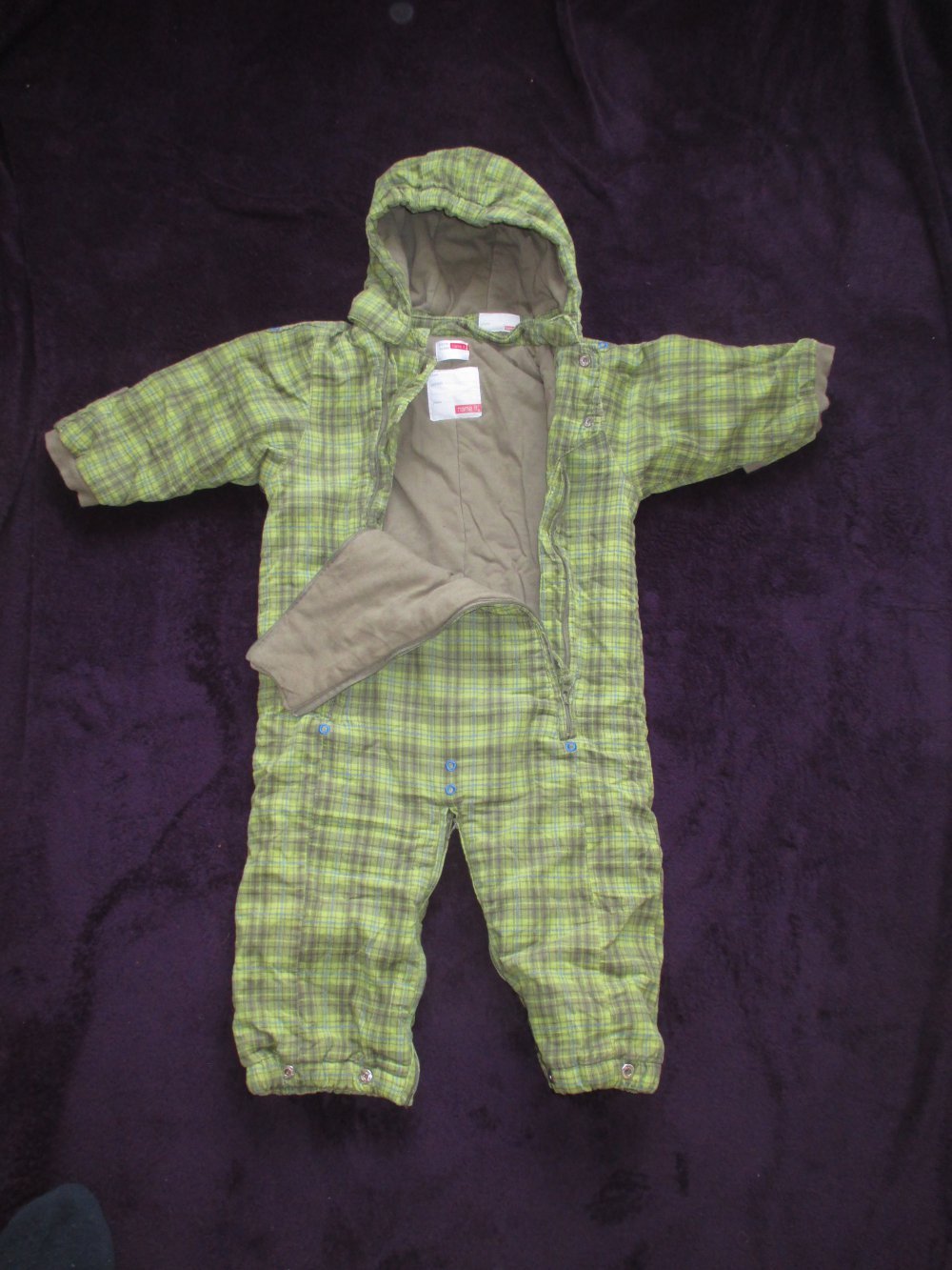 NEU * Niedlich * Baby * BOY oder auch GIRL * Unisex * Karo * Fein Cord * wattierter * Ski * Schnee * Anzug * Schneeanzug * Overall * Einteileiler * Jumpsuit 