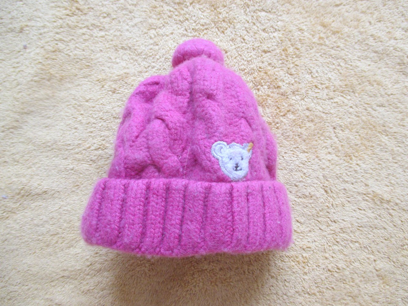 NEU * Baby * Mädchen * Bommel * Pudel * Wolle * Grobstrick * Beanie * Mütze 