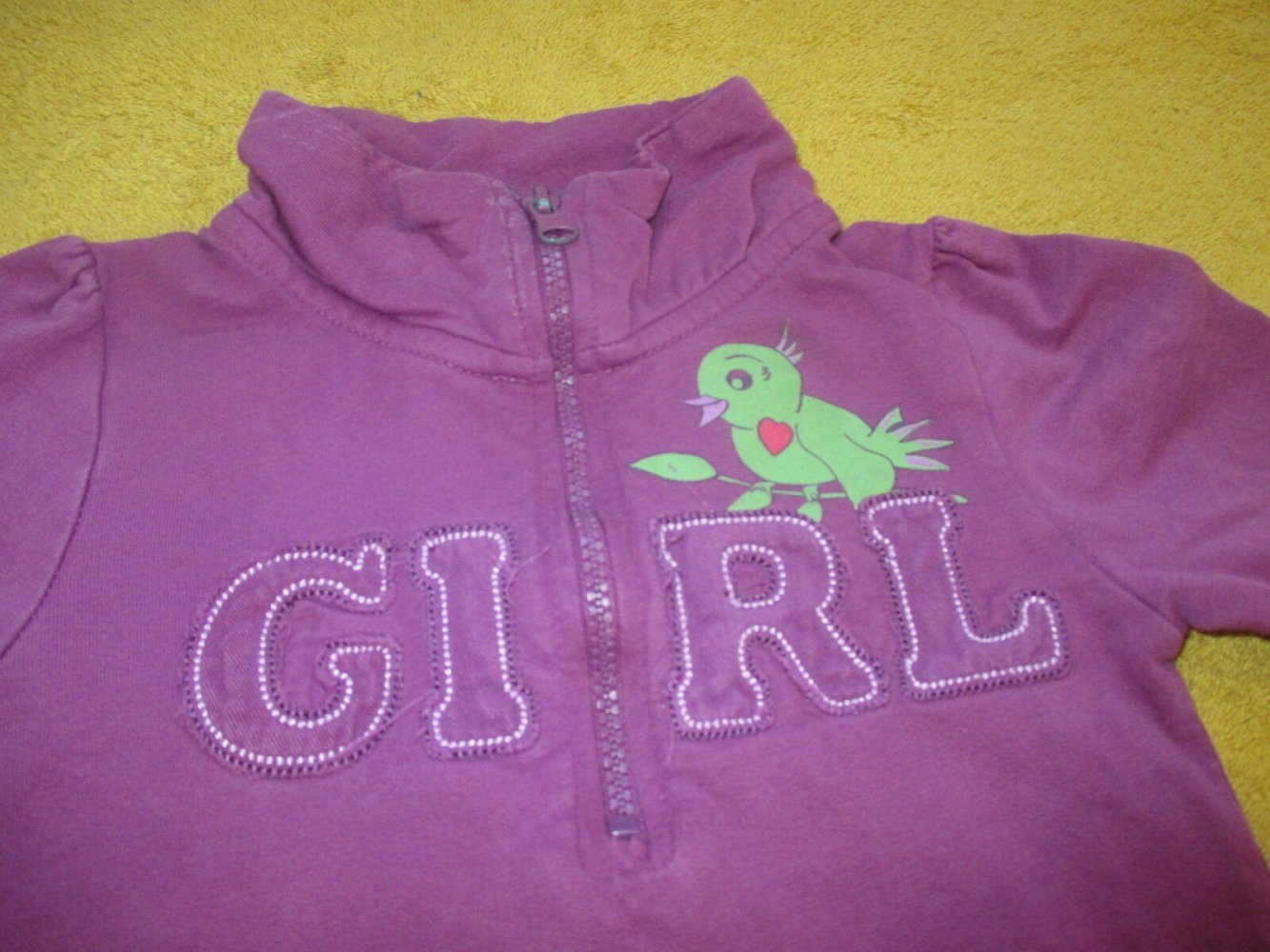 NEU * Niedlich * weich * Girls * Mädchen * Stickerei * Print * Volant * Baumwolle * Sweat- Shirt * Kleid 