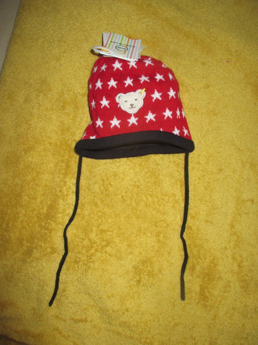 NEU mit ETIKETT * Baby * Boy oder Girl * Sterne * Stars * Feinstrick * Wolle * Beanie * Mütze 