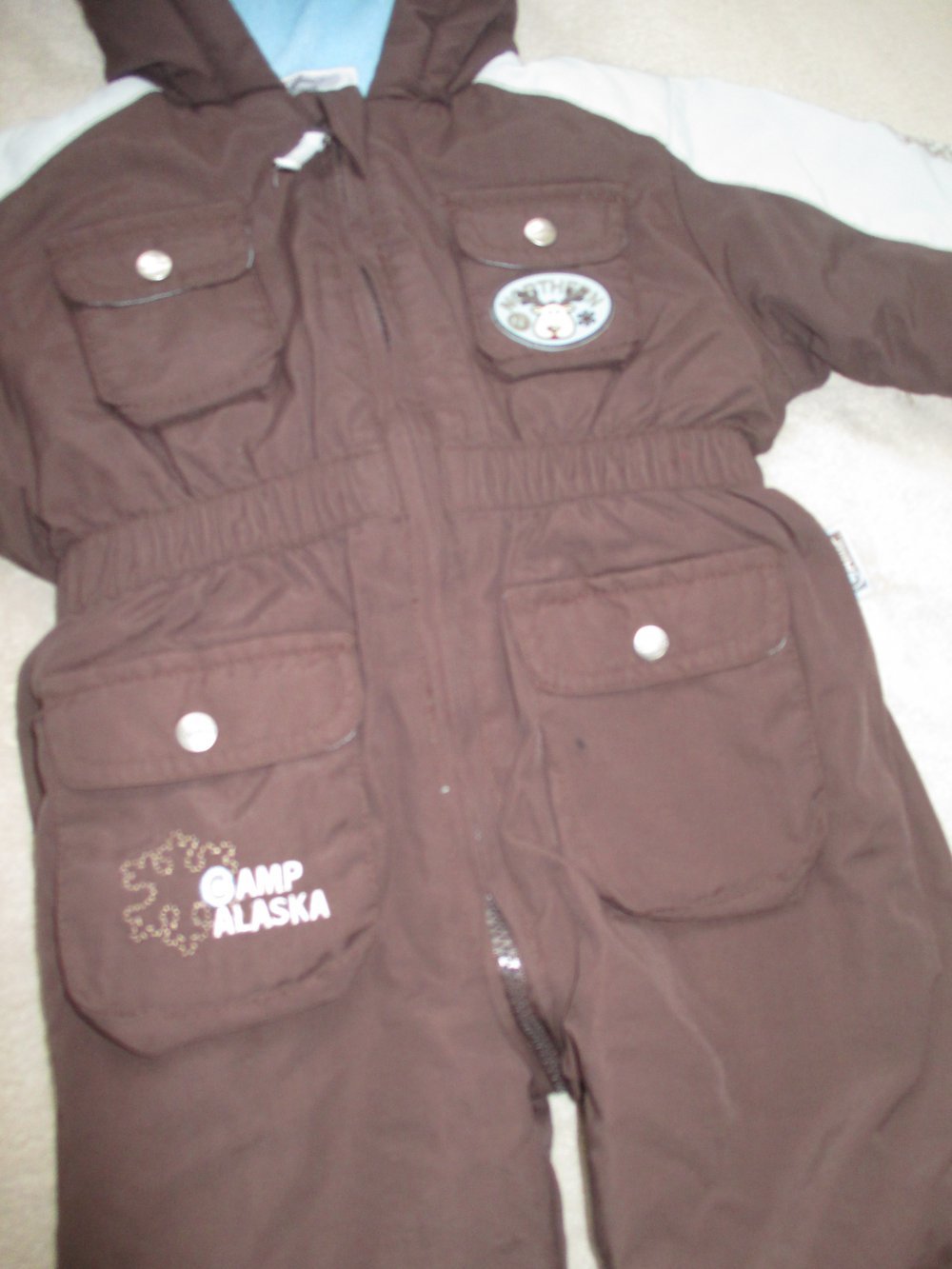 NEU * Niedlich * Baby * BOY oder auch GIRL * Unisex * Elch- Stickerei * wattierter * Ski * Schnee * Anzug * Schneeanzug * Overall * Einteileiler * Jumpsuit 