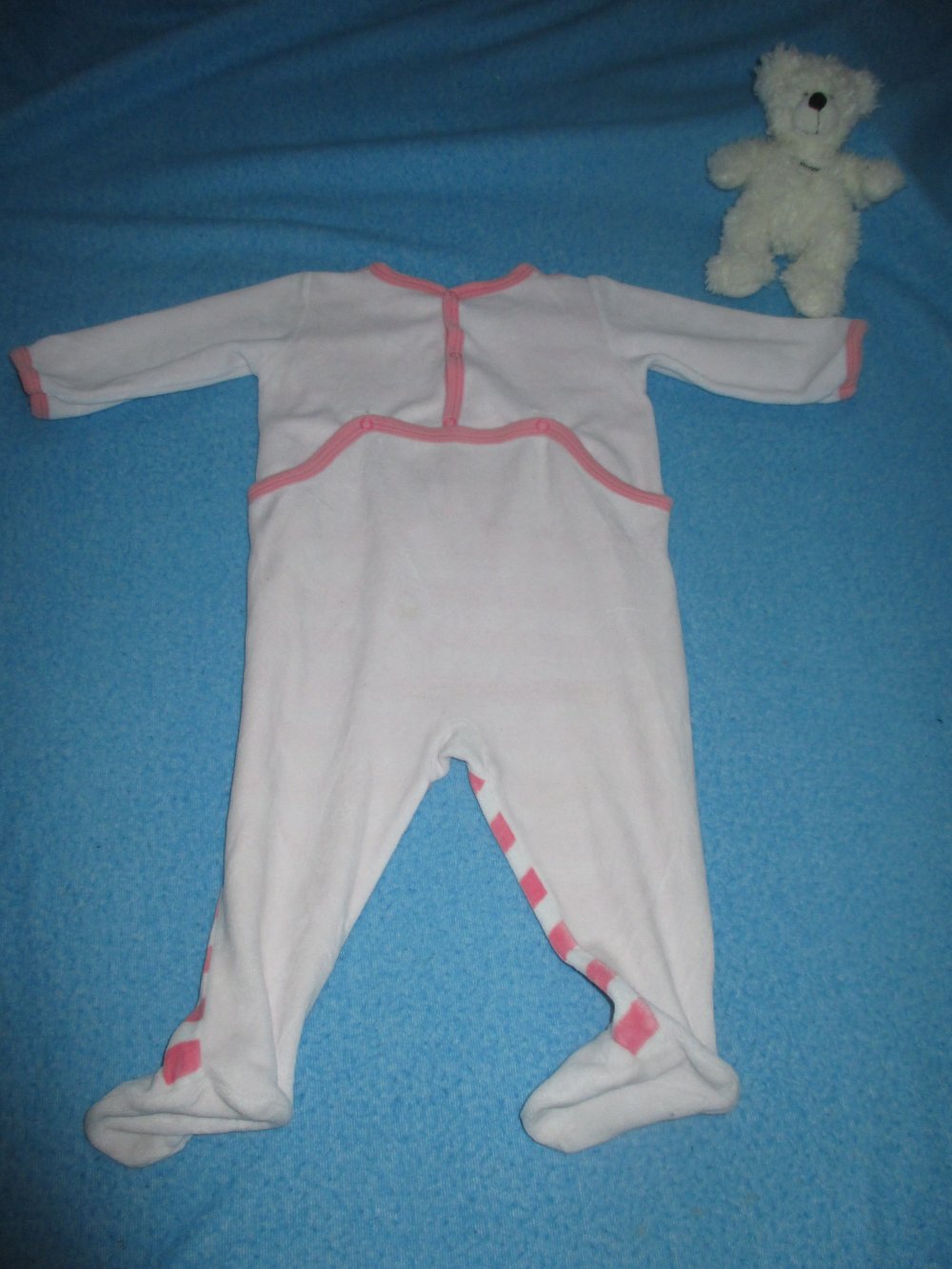 NEU * Niedlich * Baby * BOY oder auch GIRL * Unisex * Nicky * Niki * Samt * Streifen * Ringel * Vogel- Print * Einteiler * Schlafanzug 