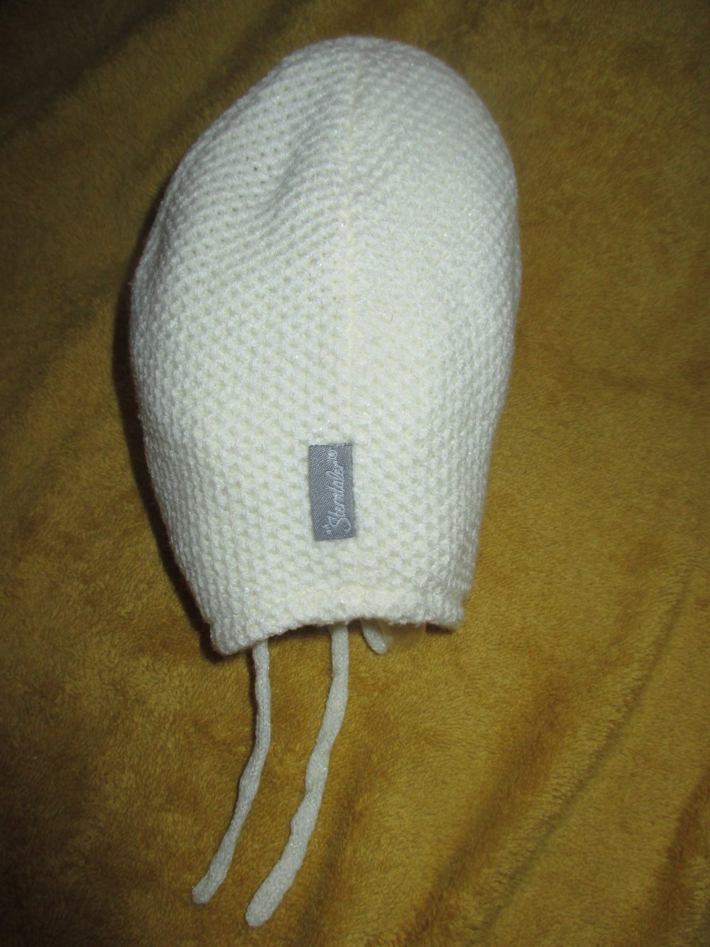 NEU * Baby * Girl * 3D Blumen * Blüten * Perlen * Lurex- Glitzer * Feinstrick * Wolle * Beanie * Mütze 