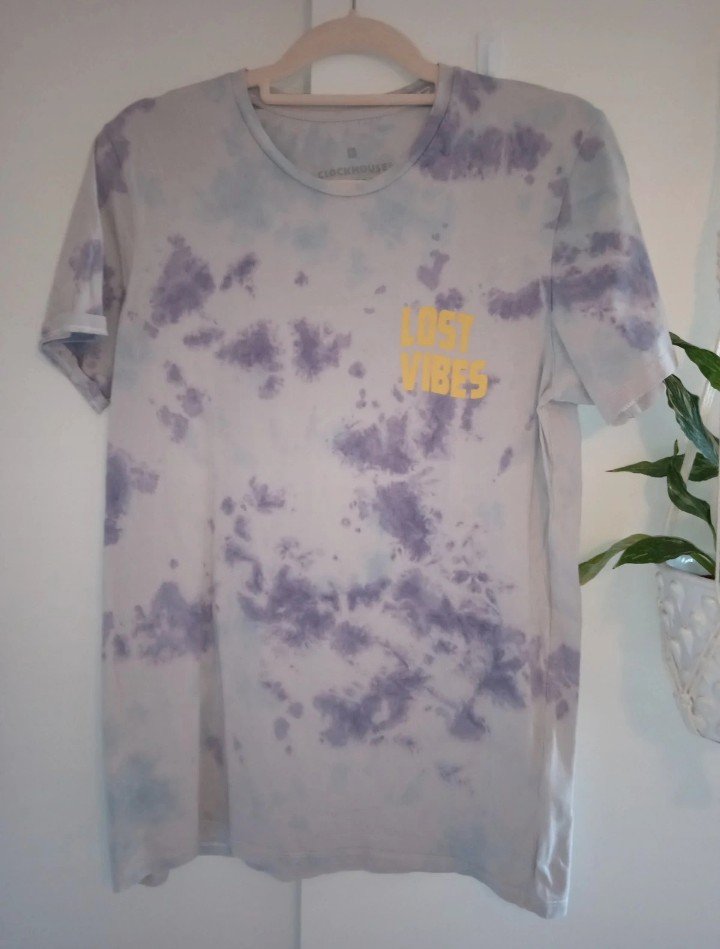 T-Shirt blau Batik