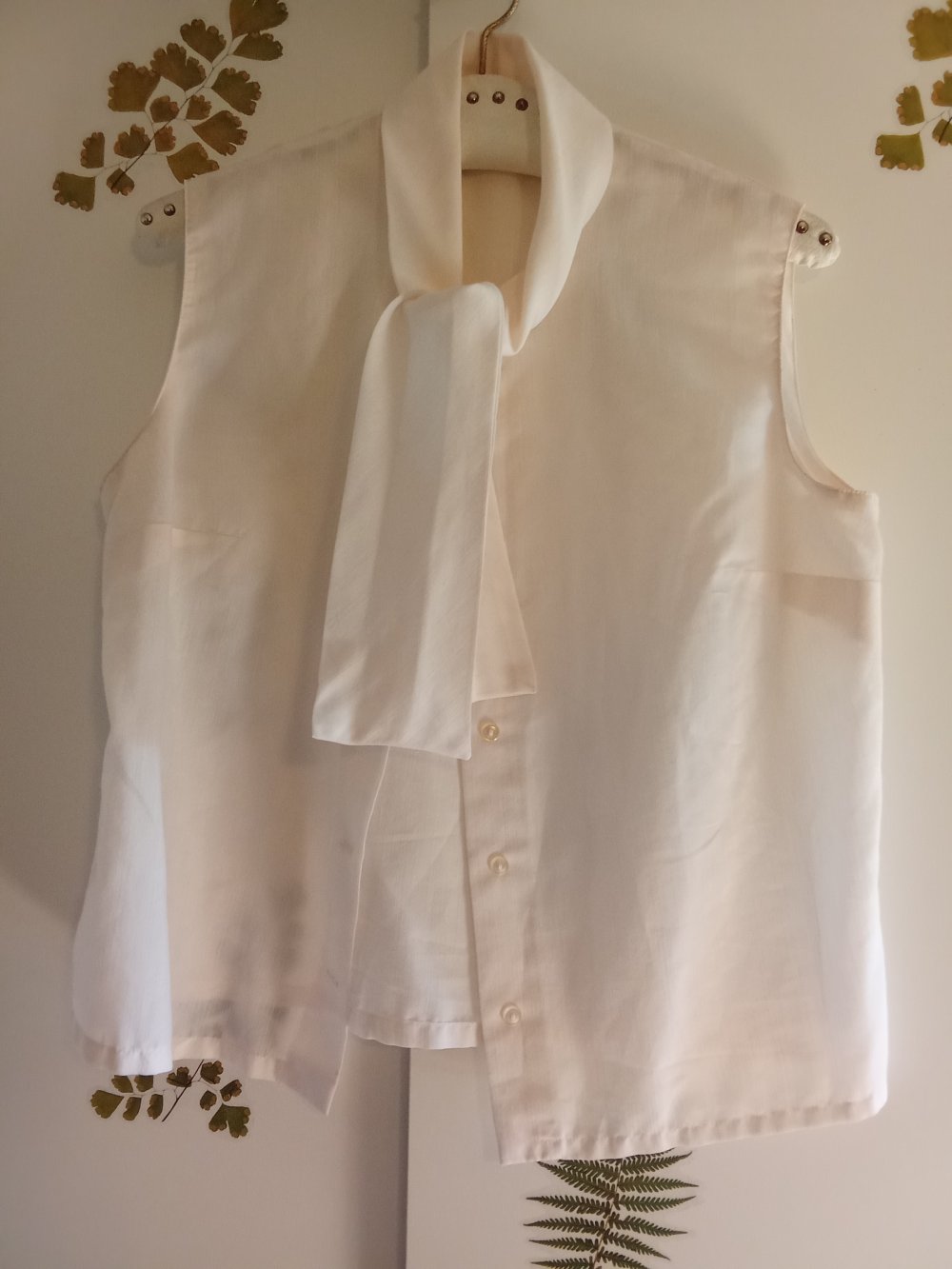 Bluse off white Vintage 80's