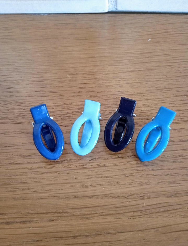 Haarspangen blau