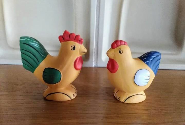 Osterdeko Hahn und Henne