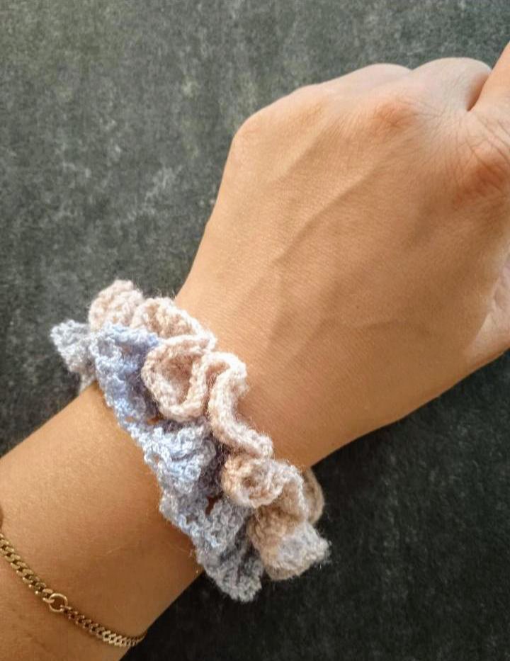 Scrunchie beere nude blau