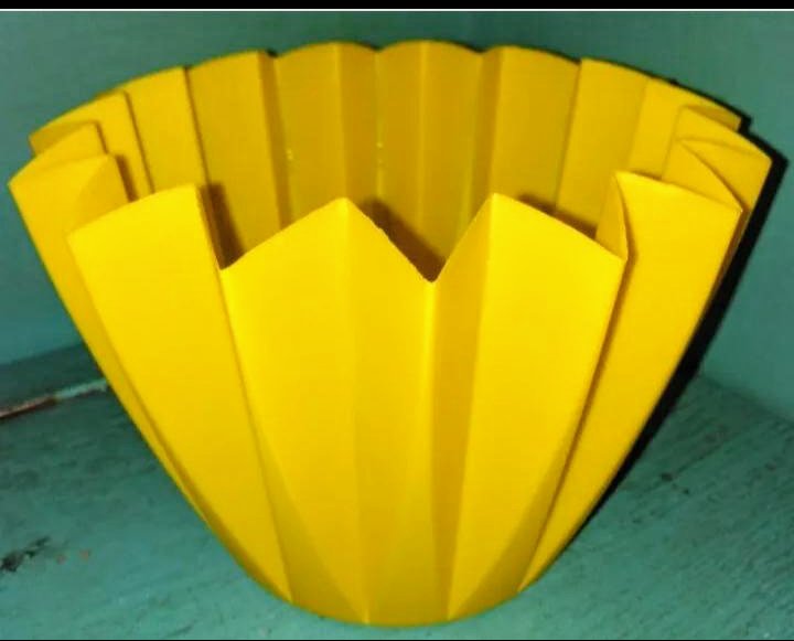 Übertöpfe Set gelb orange