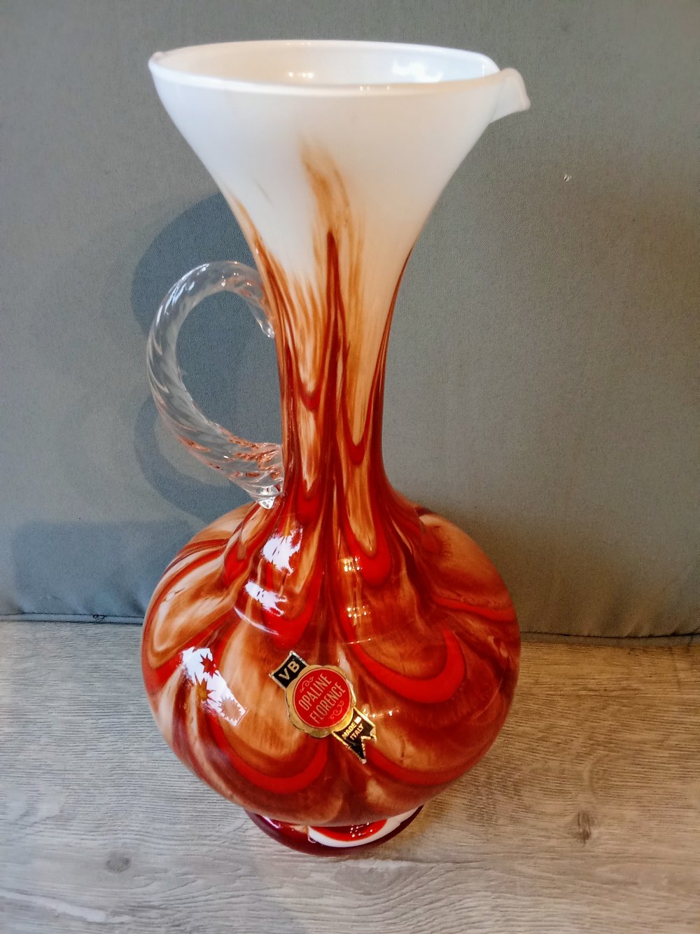 Vase braun orange Vintage 70's