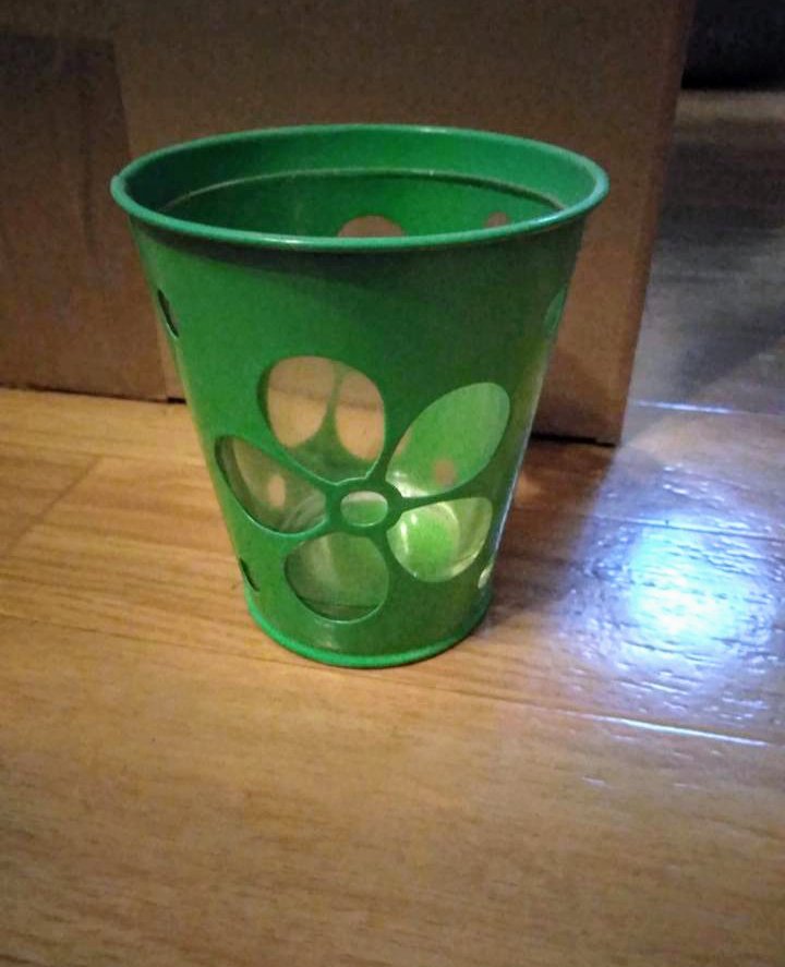 Teelichthalter grün