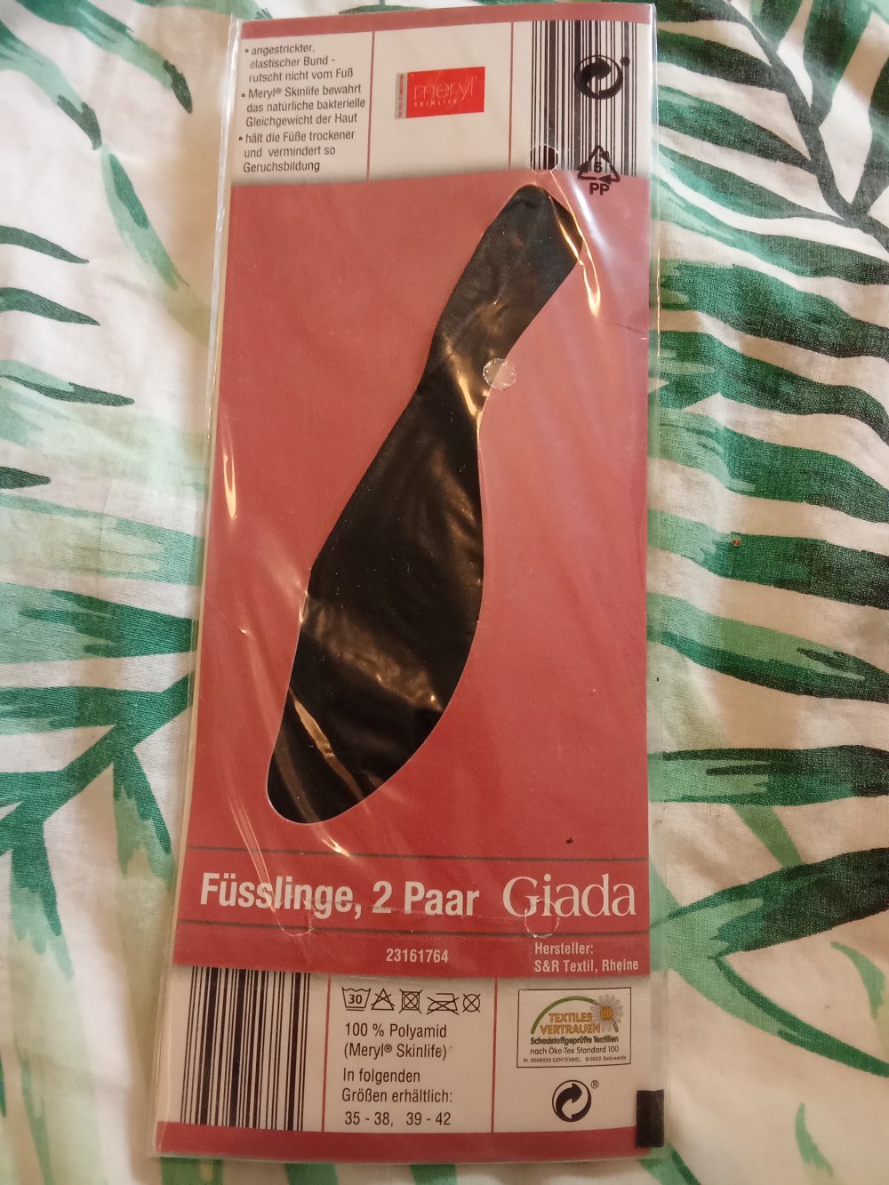 Füßlinge schwarz OVP
