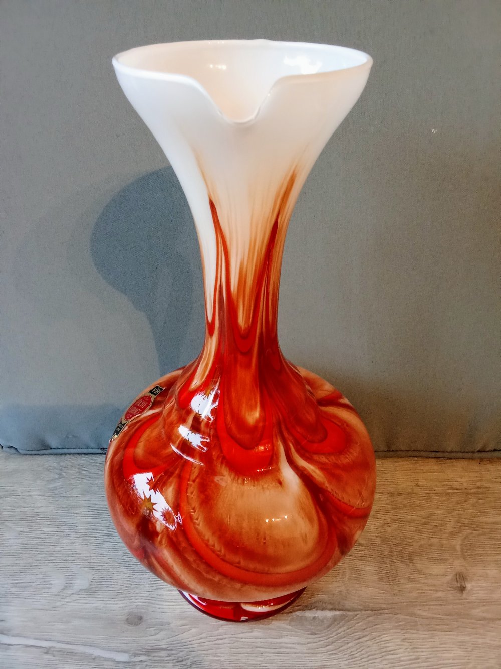 Vase braun orange Vintage 70's
