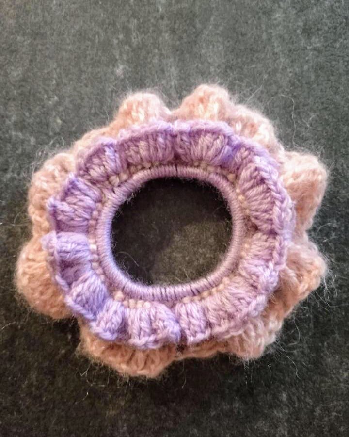 Scrunchie flieder rosa