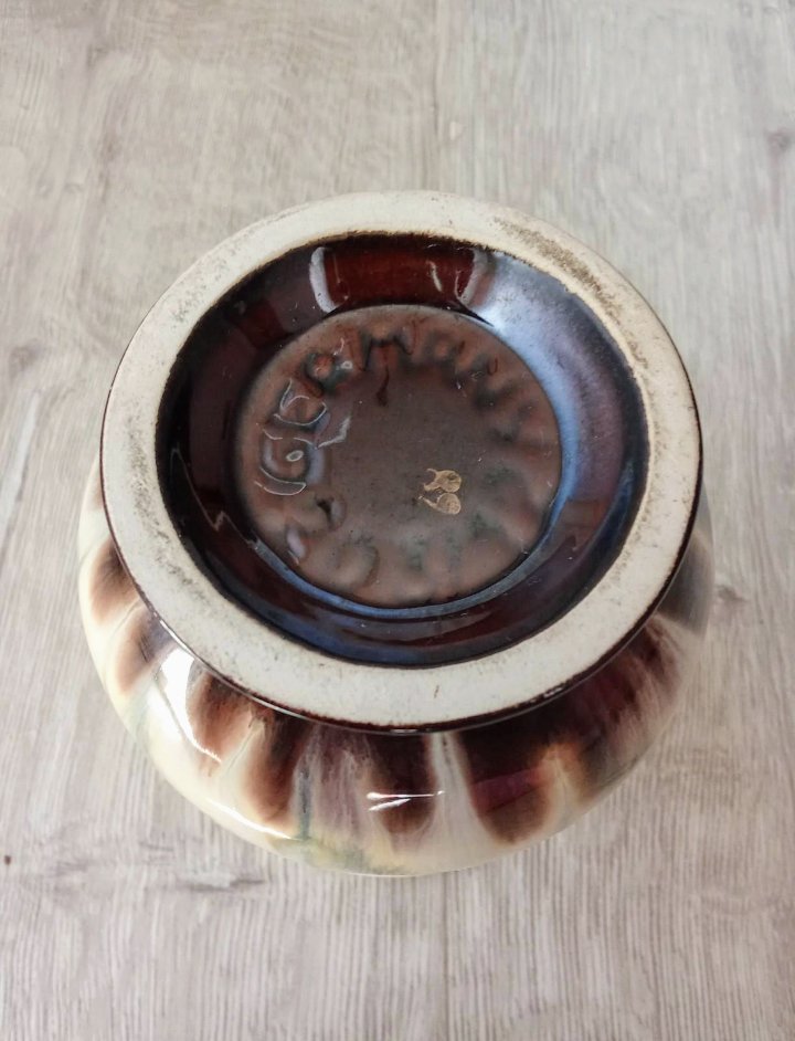 Vase gelb Vintage 50's