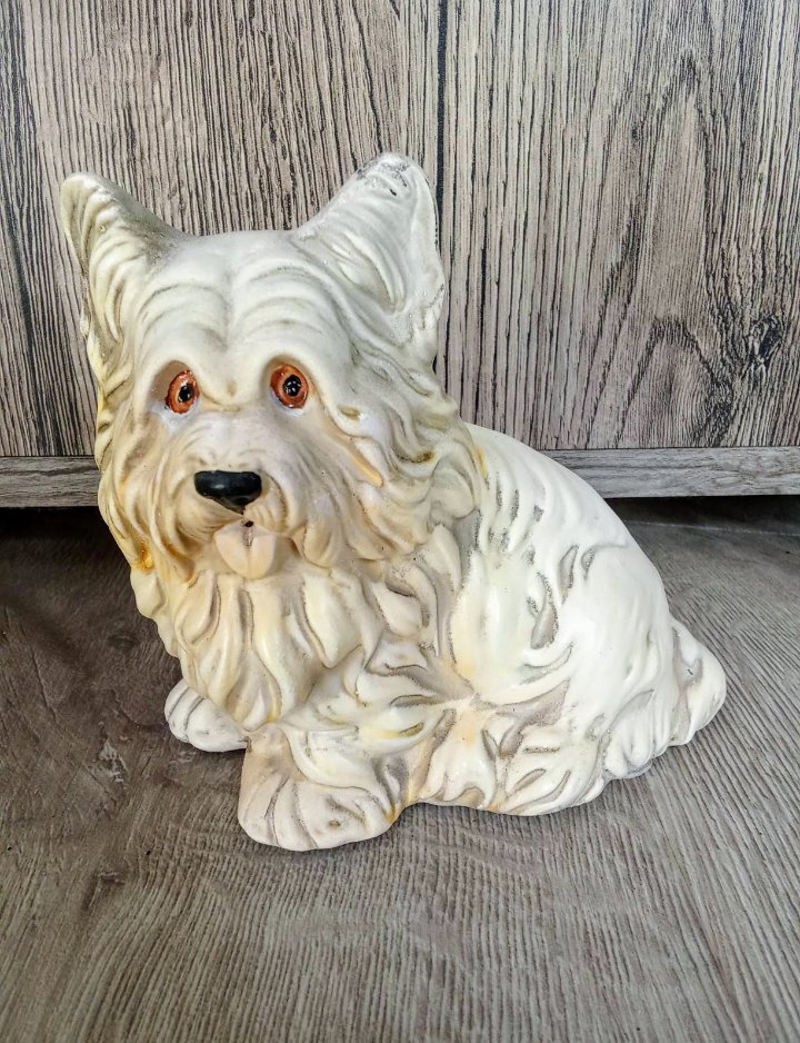 Terrier weiß Vintage 70's