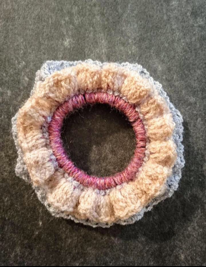 Scrunchie beere nude blau