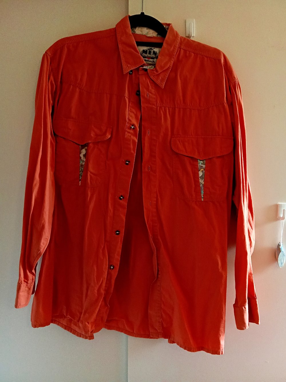 Hemd pfirsich Vintage 90's