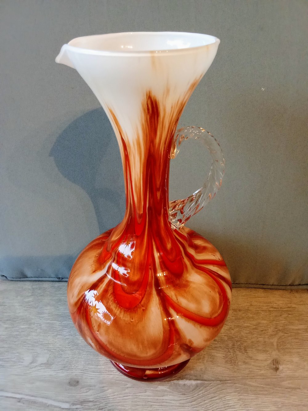 Vase braun orange Vintage 70's
