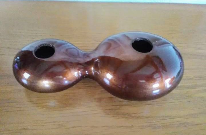 Vase braun
