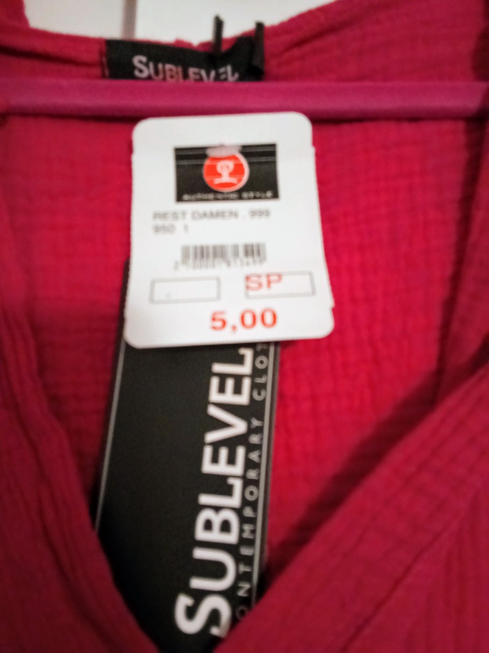 Bluse mit Kapuze magenta NEU