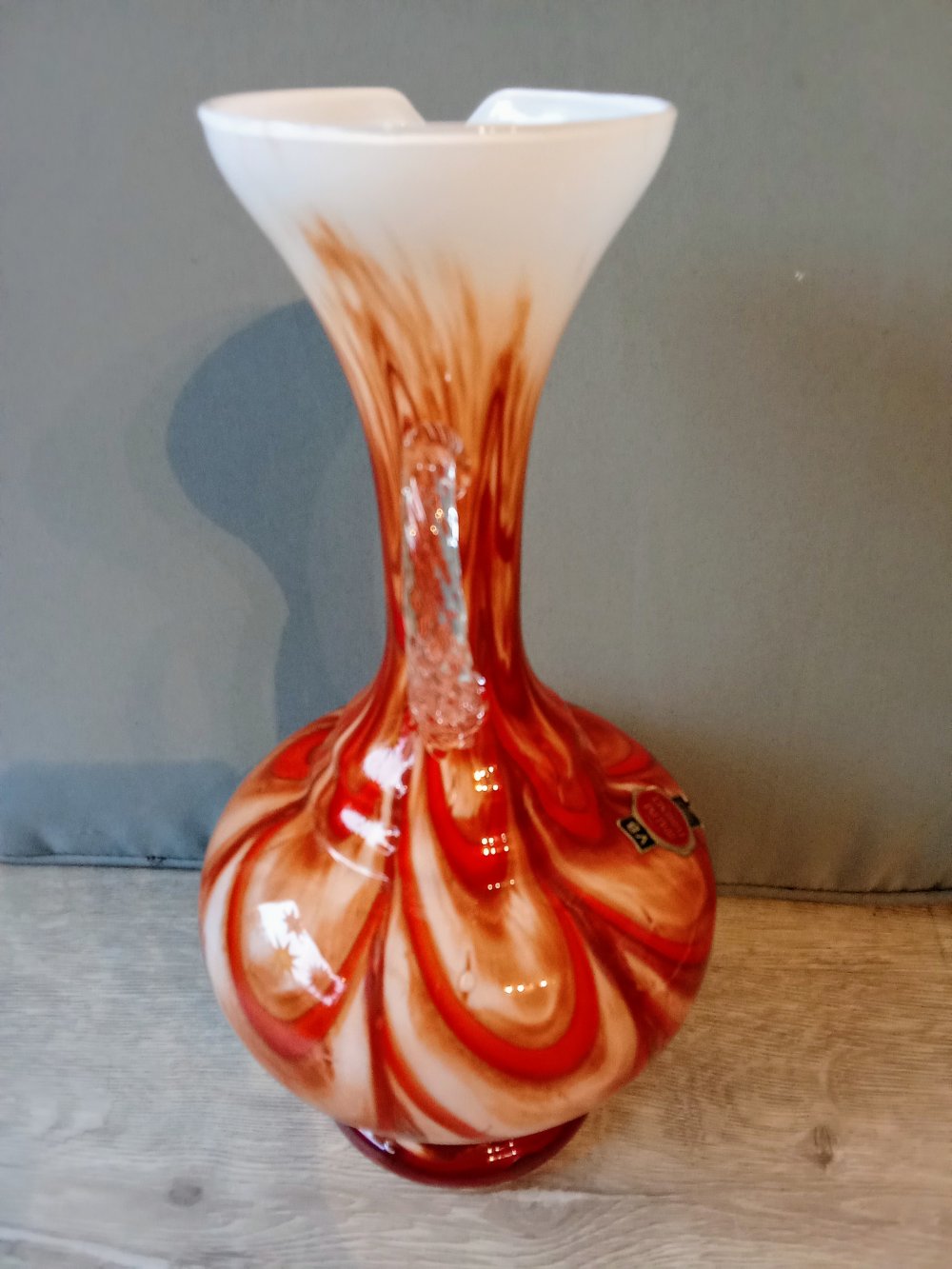 Vase braun orange Vintage 70's