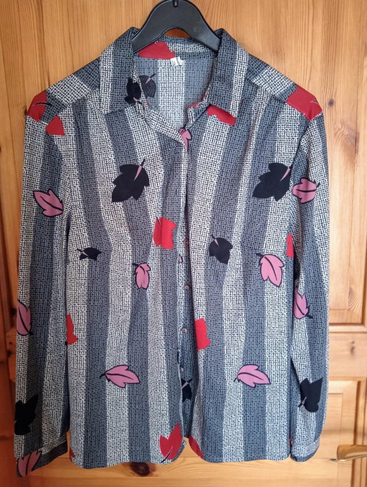 Bluse grau Vintage 80's