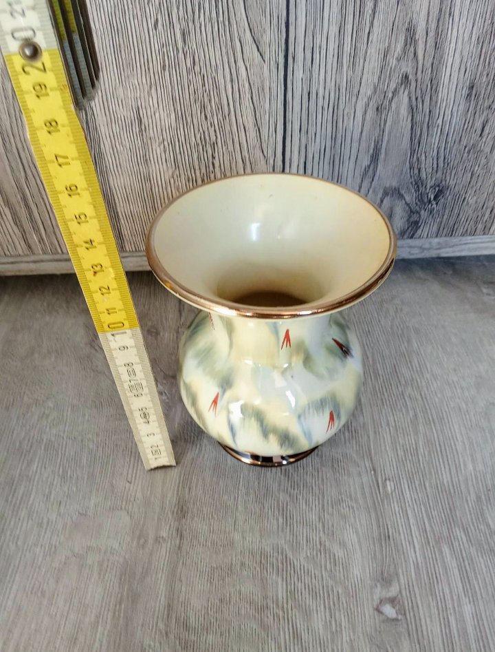 Vase gelb Vintage 50's