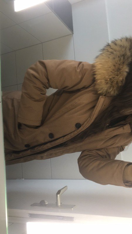 XXL Fell Winterjacke Echtfell braun beige gefüttert ATTENTIF PARKA DAMEN Jacke Winterjacke XXL Fell Echtfell