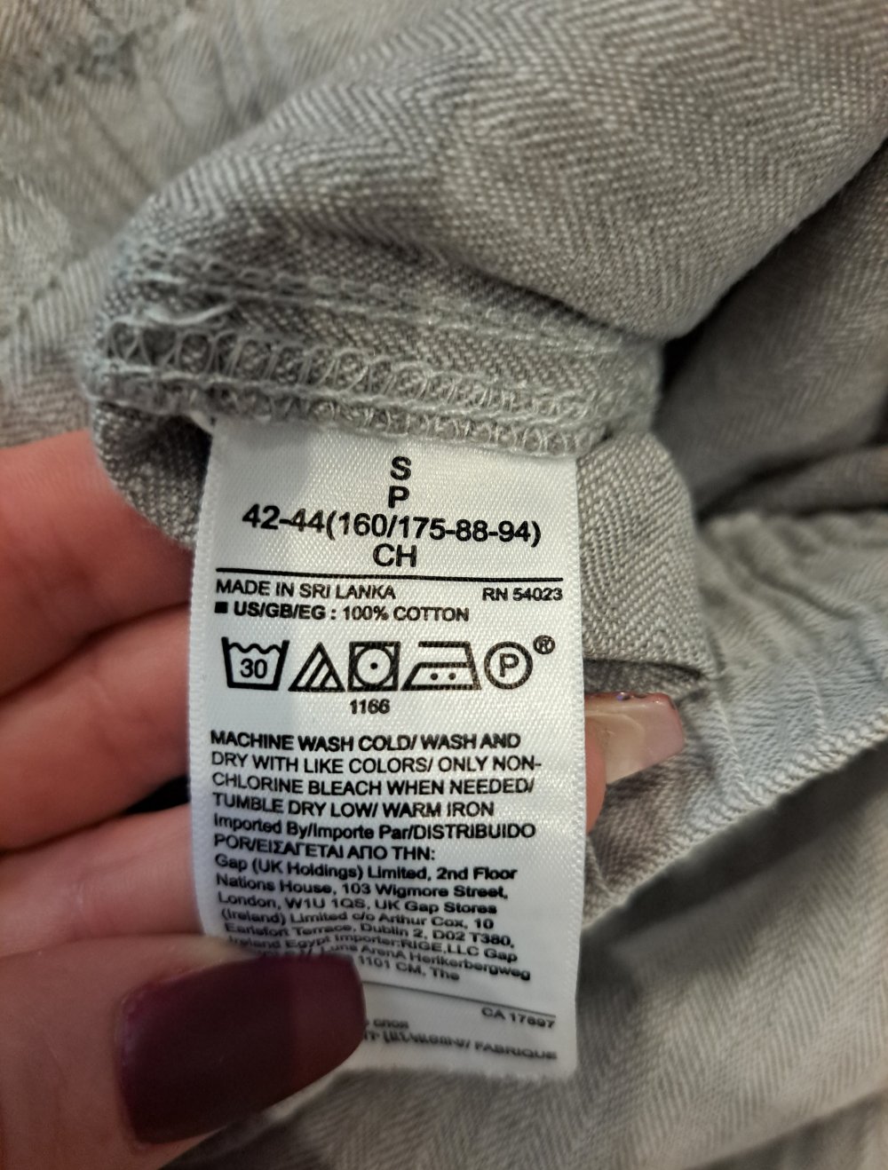 Gap Leinenhose Cargo Hose Jogger Stoffhose Pluderhose