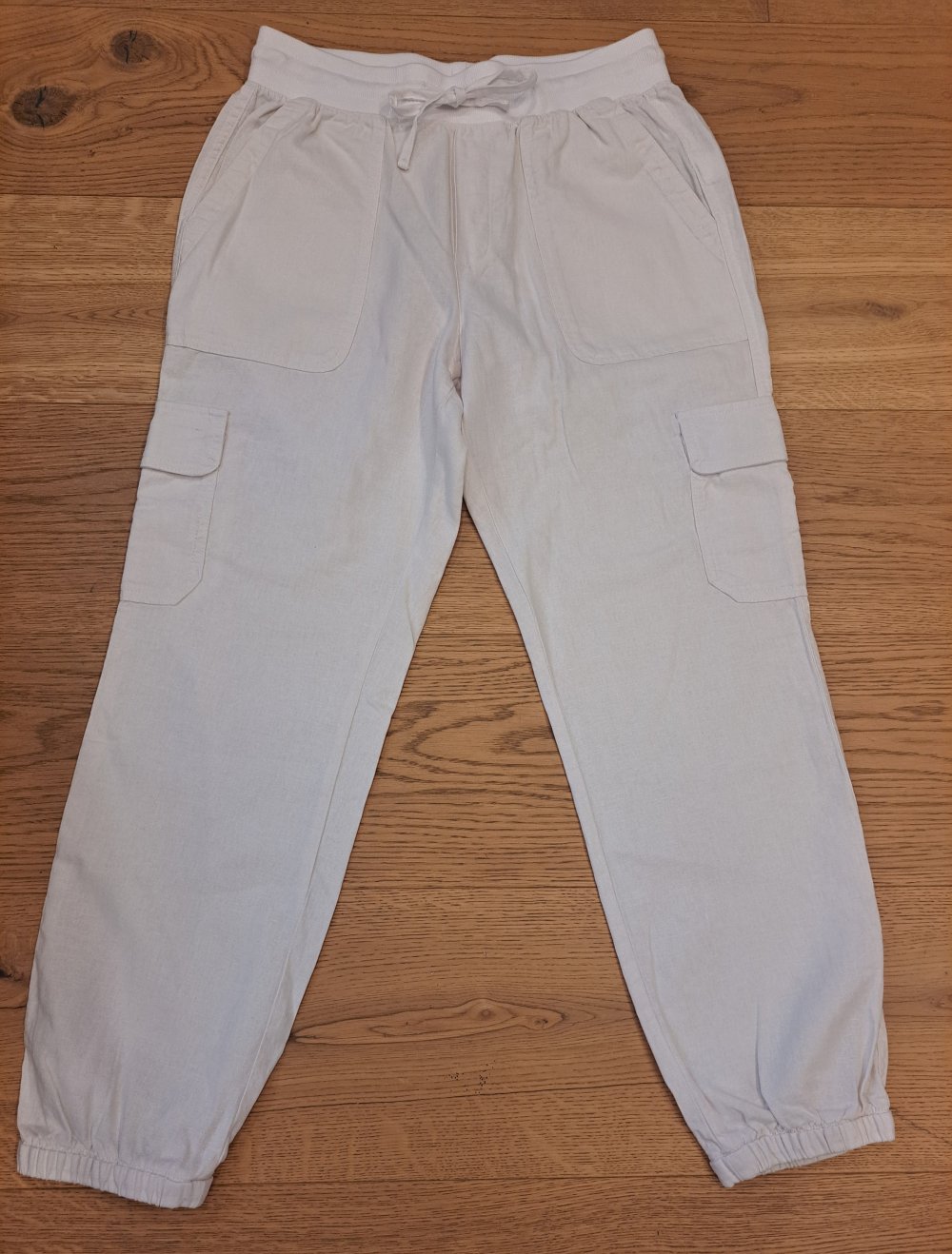 Gap Leinenhose Stoffhose Cargo Hose Jogger Pluderhose