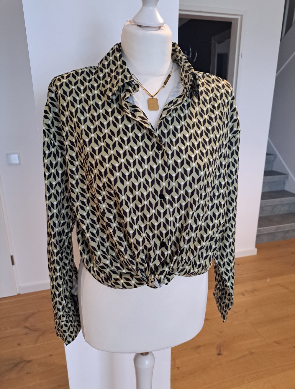 Shein Bluse Hemd gemustert
