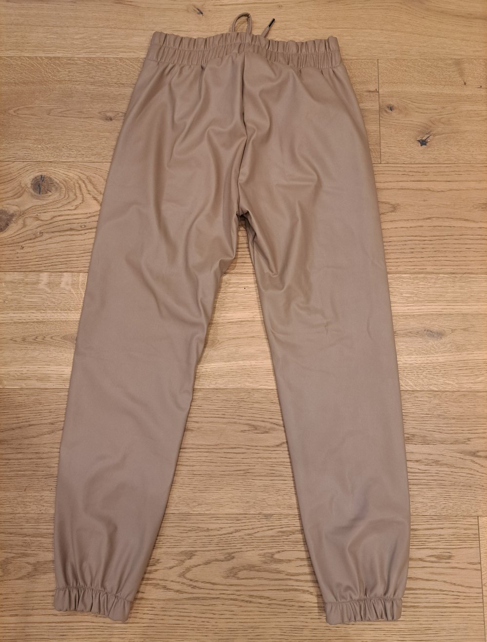 Bianco Lucci Lederjogger Hose beige