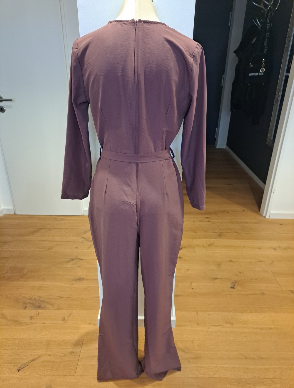 Shein Jumpsuit Overall lang altrosa Flieder
