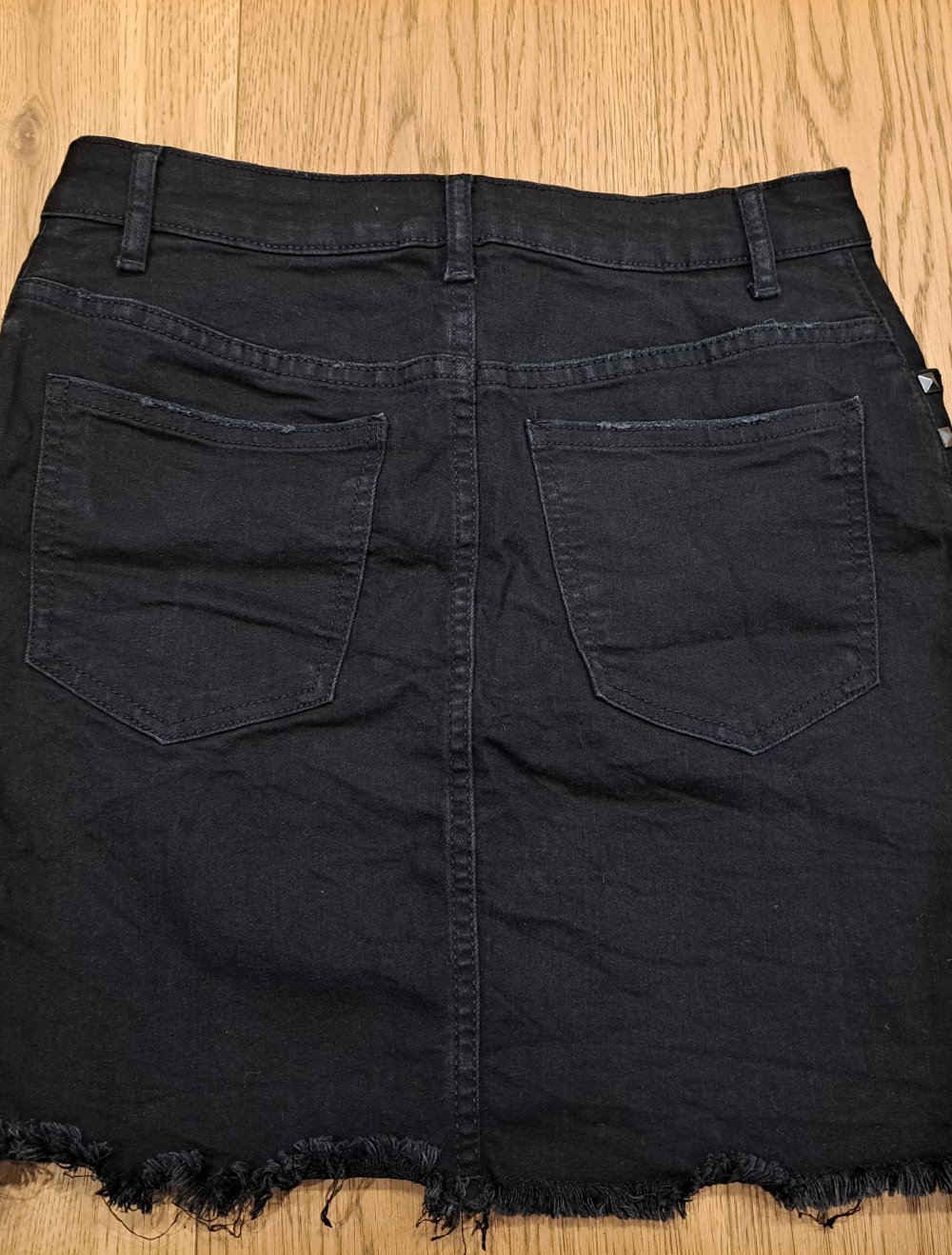 H&M Divided Jeansrock Mini Nieten destroyed