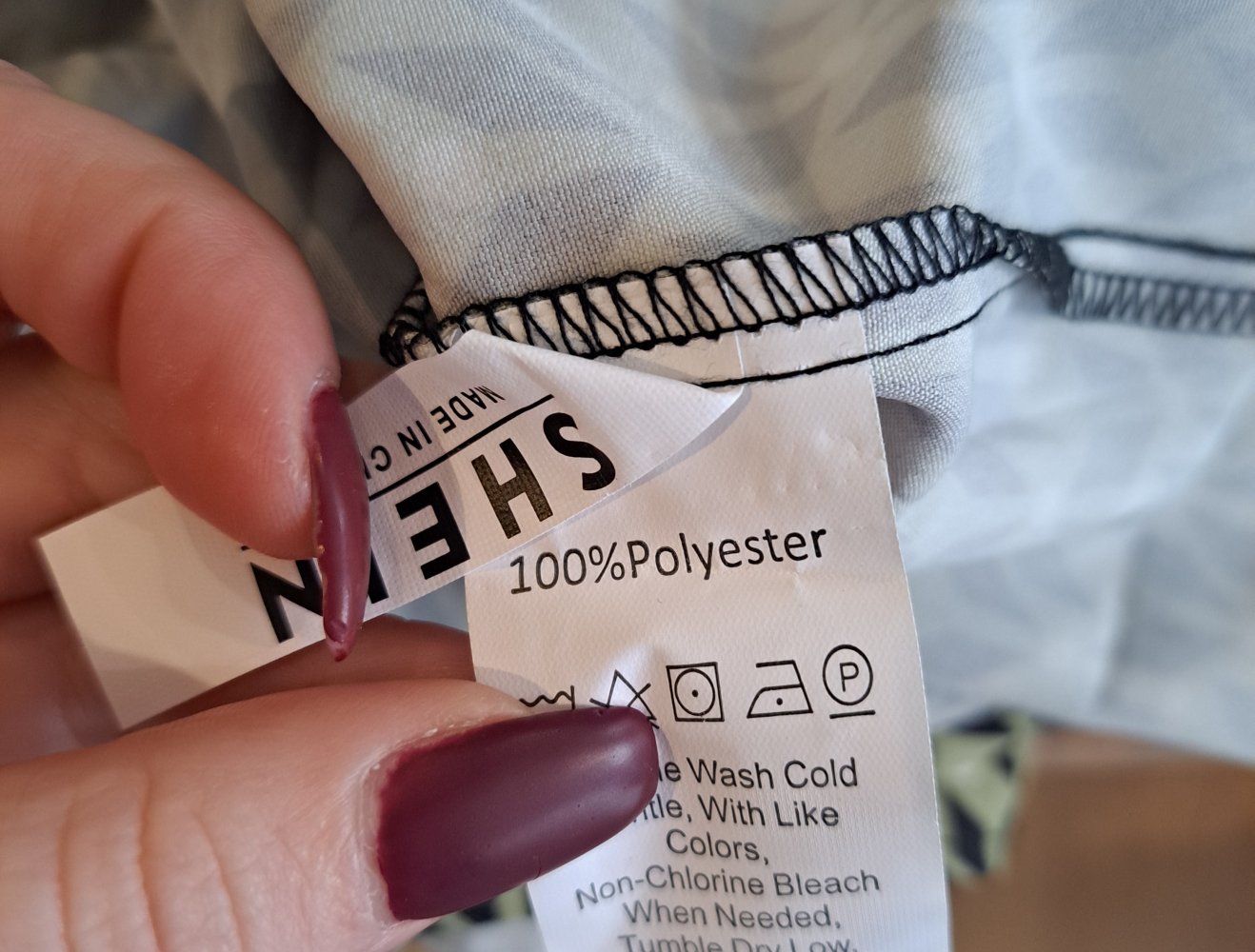Shein Bluse Hemd gemustert