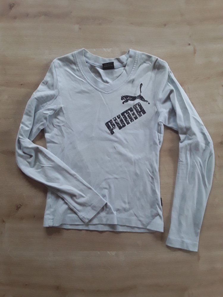 Hellblaues Langarmshirt Puma