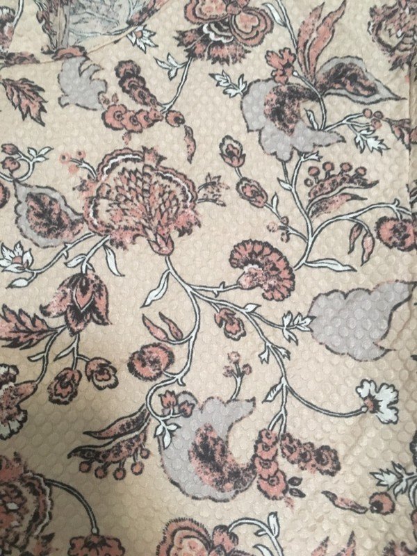 Beige-rosefarbene Bluse aus 100% Seide *Mengenrabatt*