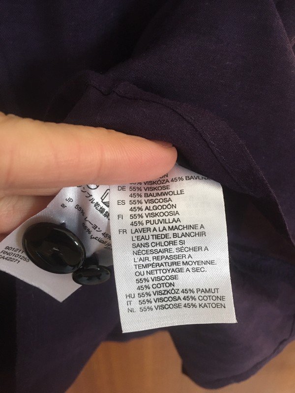 Lilafarbene Bluse aus Baumwolle *Mengenrabatt*