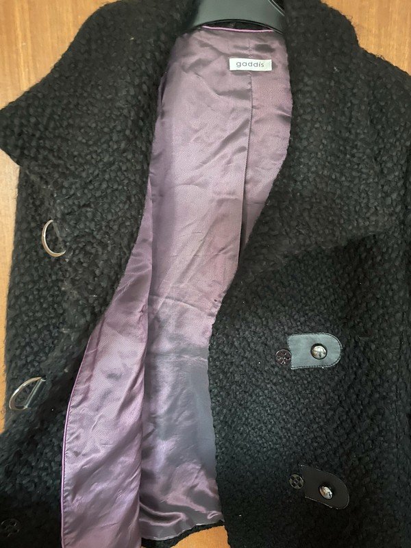 Schwarze Wolljacke (Teddyjacke) in Gr.46 *Mengenrabatt*