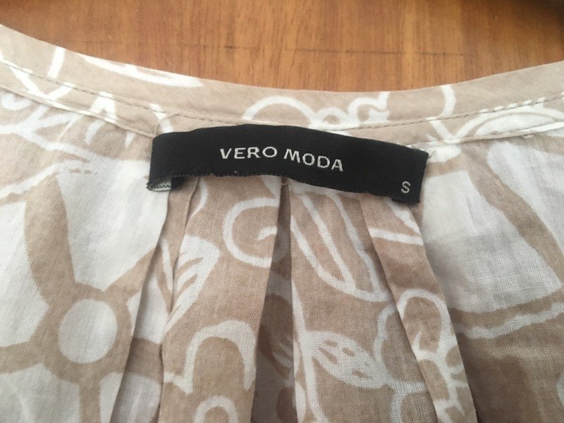Beige Bluse in Gr. S von Vero Moda *Mengenrabatt*