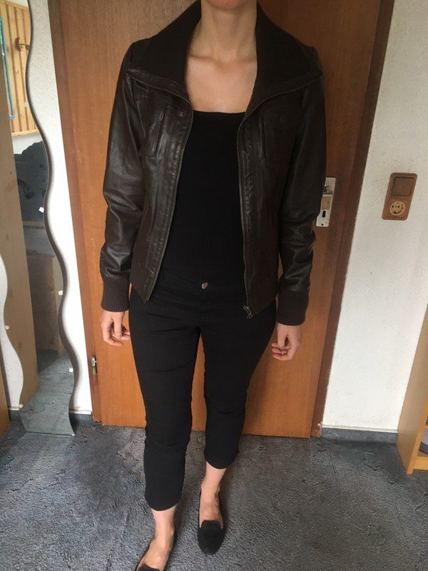 Braune Echtlederjacke von Only in Gr. S *Mengenrabatt*