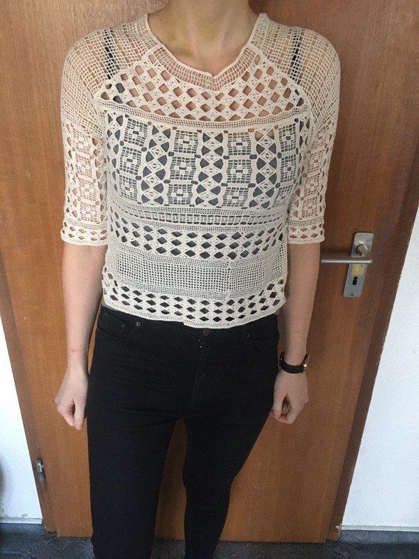 Beiges Crop-Top aus 100% Baumwolle *Mengenrabatt*