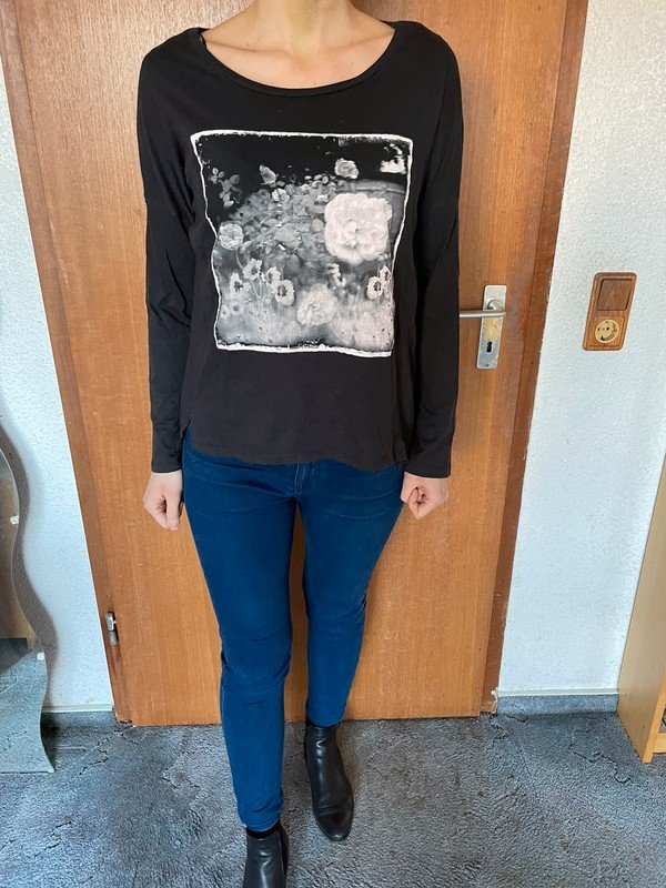 Dunkelgrauer dünner Pullover aus 100% Baumwolle *Mengenrabatt*